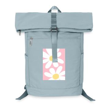 Rose avec des fleurs - Sac à dos ordinateur - bleu glacier - Devant
