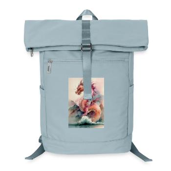 Fancy Watercolor Dragon Marine - Laptop Backpack - ice blue - Front