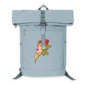 La jeune femme et la rose - Sac à dos ordinateur - bleu glacier - Devant