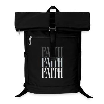 Glaubens Typografie Glaube macht Hoffnung - Laptop-Rucksack  - Schwarz - Vorne