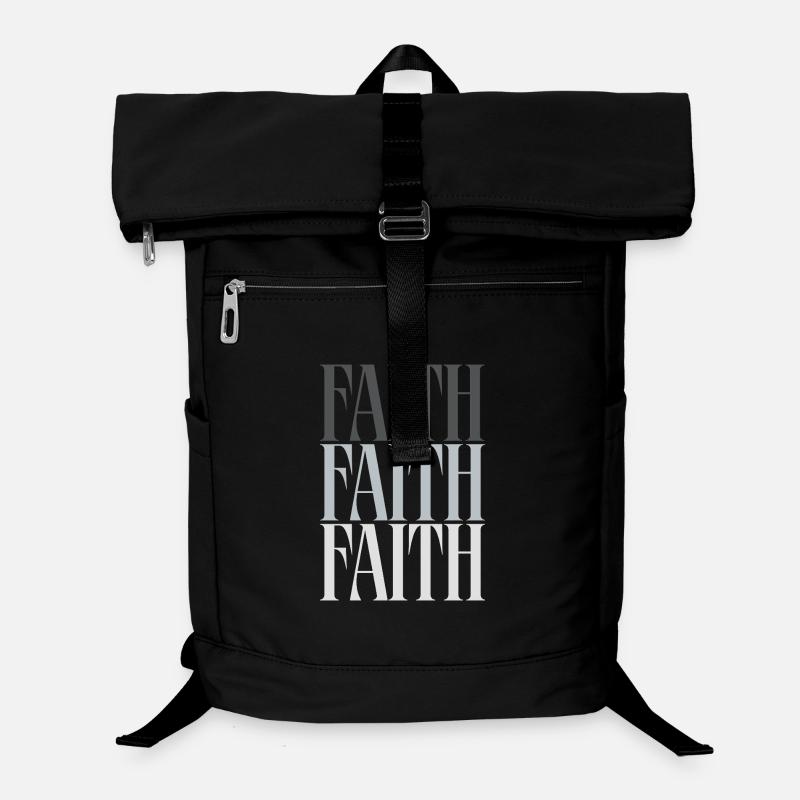 Glaubens Typografie Glaube macht Hoffnung Laptop-Rucksack 