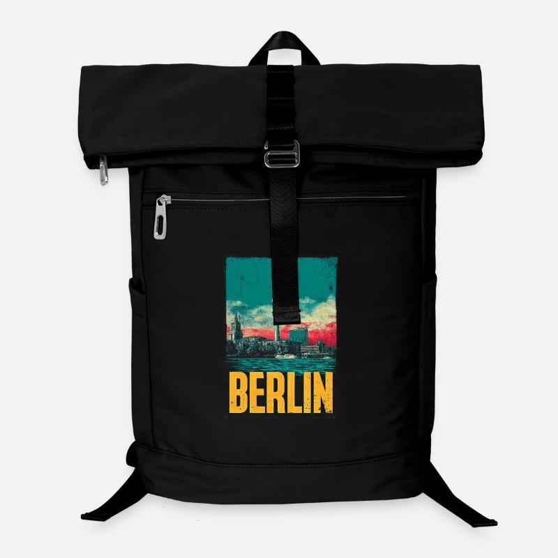 Imprimé vintage de la Berlin Skyline Sac à dos ordinateur