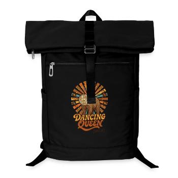 Dancing Queen Disco Bär - Laptop-Rucksack  - Schwarz - Vorne