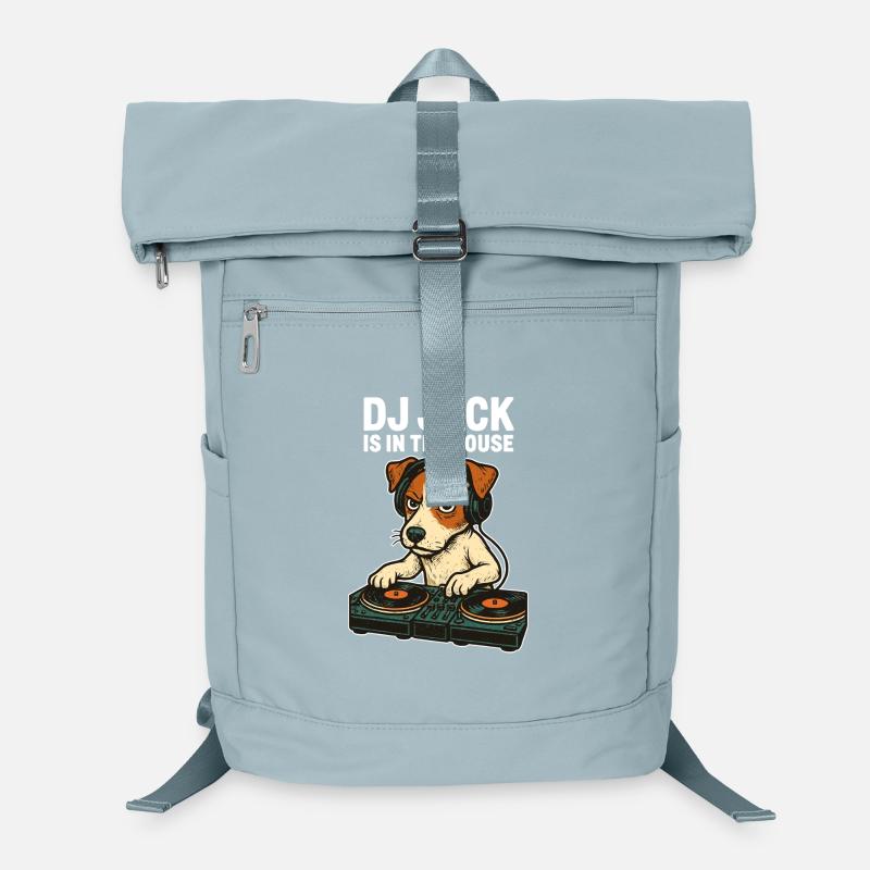 Jack Russell Terrier DJ Platines Cadeau Techno Sac à dos ordinateur