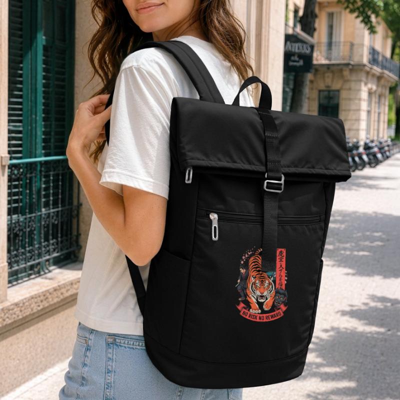 Design du Tiger Samurai Sans Risque Sans Récompense Sac à dos ordinateur