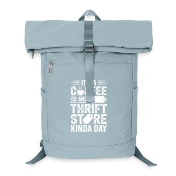 Coffee and Thrift Store Day - Laptop Backpack - ice blue - Front