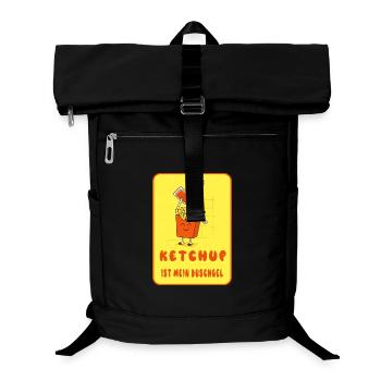 Ketchup ist mein Duschgel - Laptop-Rucksack  - Schwarz - Vorne