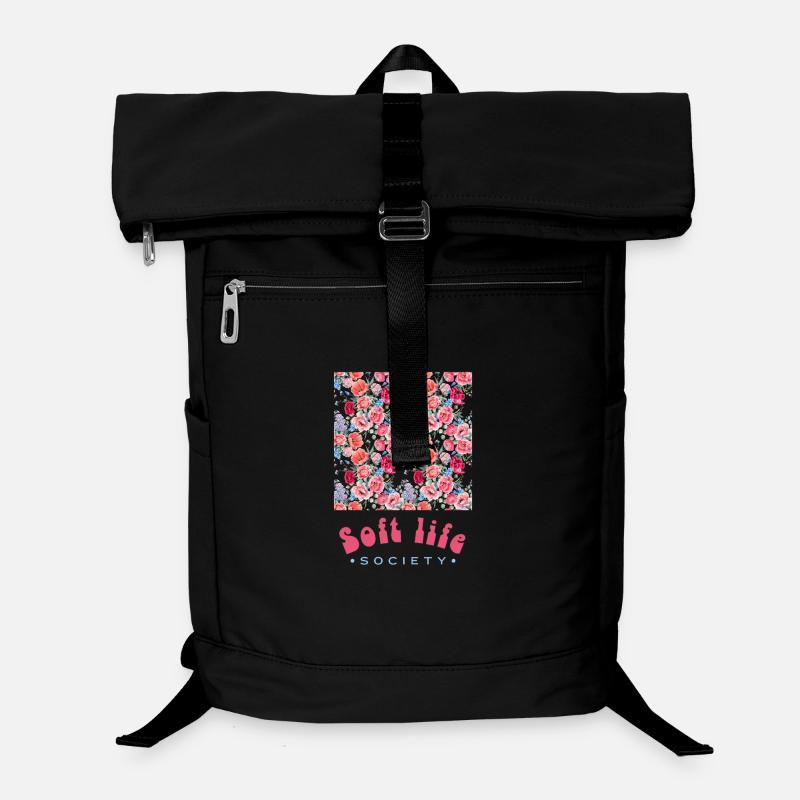 Gentle Blossoms Soft Life Graphic Laptop Backpack