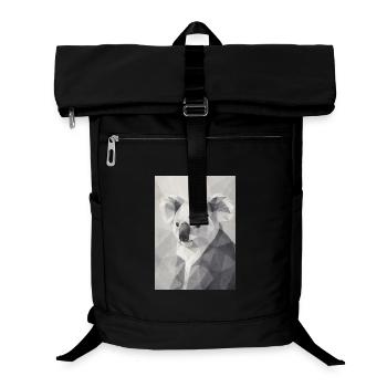 Geometric Koala Polygon Art - Laptop Backpack - black - Front