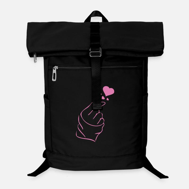 Finger heart k-pop K-drama 2 colors Laptop Backpack
