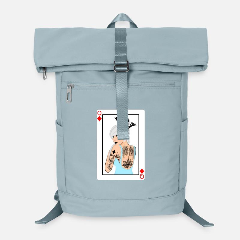 Punk Tile Lady Card Laptop Backpack