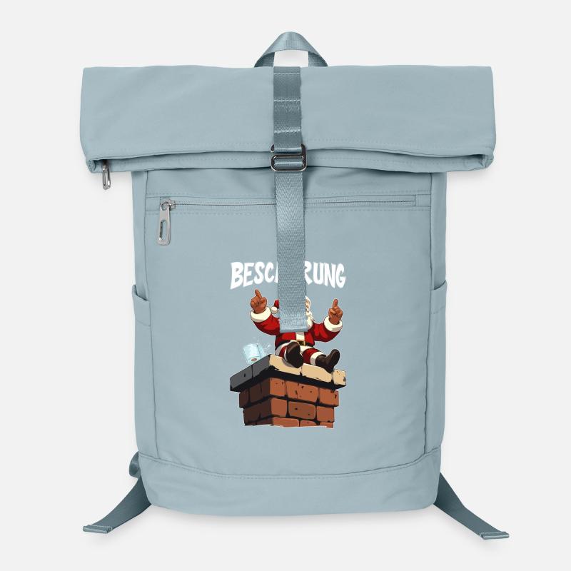 Cadeaux sur la cheminée Père Noël Sac à dos ordinateur