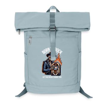 Rock and Roll Toujours et pour toujours Rockabilly 2025 - Sac à dos ordinateur - bleu glacier - Devant
