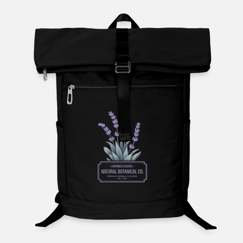 Lavender Essence – Botanical Vintage Label Laptop Backpack