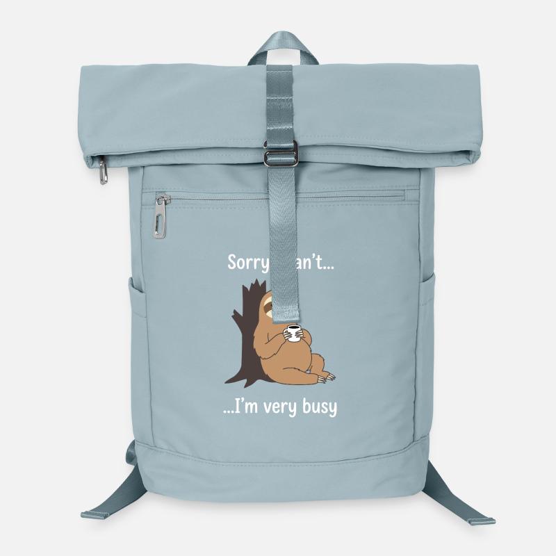 Funny Sloth Coffee Busy Statement Laptop Backpack