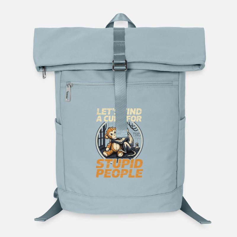 Trouvons un remède pour les gens stupides Monkey Punch Sac à dos ordinateur