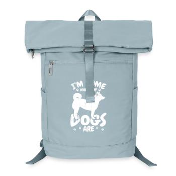 Hundeliebhaber Spruch - Laptop-Rucksack  - Eisblau - Vorne