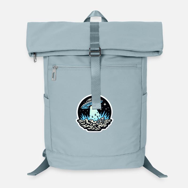 UFO-Lichtstrahl Patch Laptop-Rucksack 