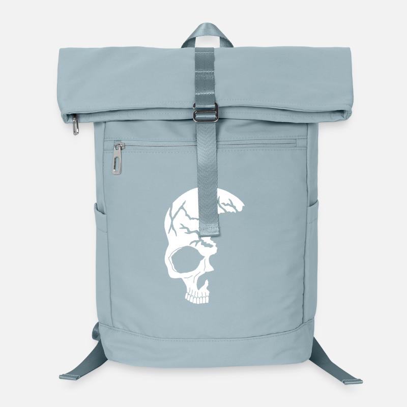 Demi-crâne blanc Sac à dos ordinateur