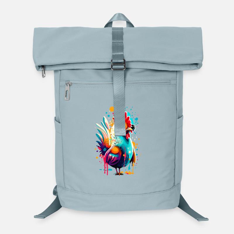 Poulet Coloré - Coq Volaille Poussin Sac à dos ordinateur