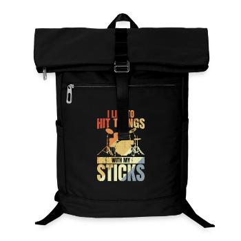 Blague de batteur - Sac à dos ordinateur - noir - Devant