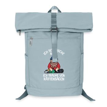 Lumberjack Statement Chainsaw Woodwork Wood - Laptop Backpack - ice blue - Front