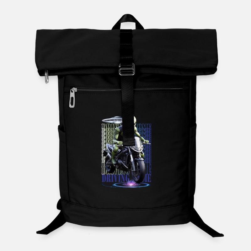 Alien à moto Sac à dos ordinateur