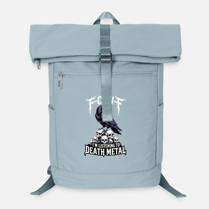 Rabe über Schädeln – Death Metal Laptop-Rucksack 