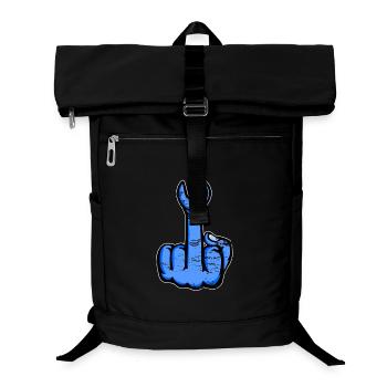 Mittelfinger Stinkefinger Schraubschlüssel Design - Laptop-Rucksack  - Schwarz - Vorne