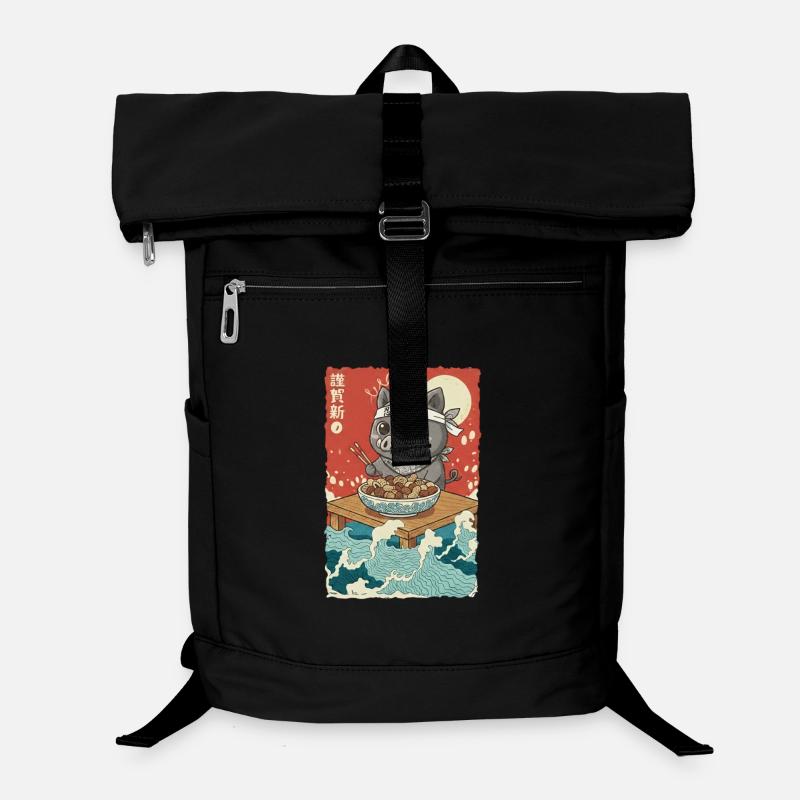 Anime Wildschwein Laptop-Rucksack 