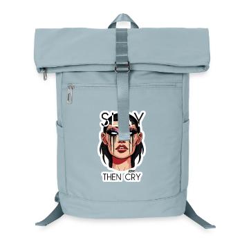 Slay Then Cry Illustration - Laptop-Rucksack  - Eisblau - Vorne