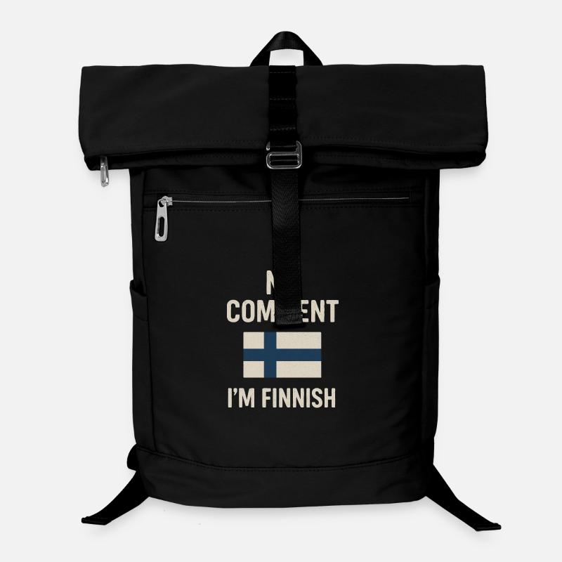 Finnish flag. No Comment Laptop Backpack