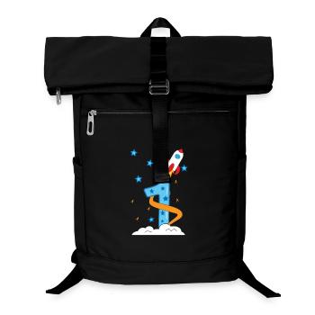 1. Geburtstag Baby Kind Rakete - Laptop-Rucksack  - Schwarz - Vorne
