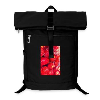 Frische Erdbeeren Erdbeerposter - Laptop-Rucksack  - Schwarz - Vorne