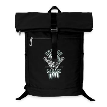 Hot Rod Garage - Laptop-Rucksack  - Schwarz - Vorne