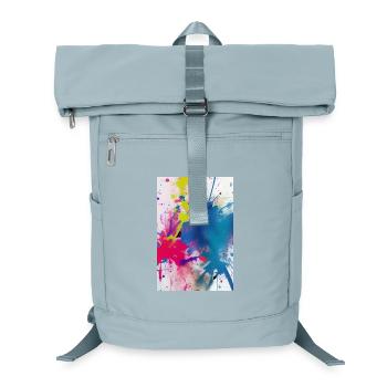Farbkleckse. Malerei - Laptop-Rucksack  - Eisblau - Vorne