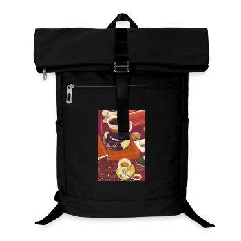 Coffee, coffee beans - Laptop Backpack - black - Front
