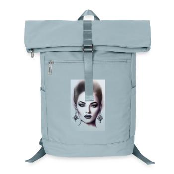 Woman with jewelry - Laptop Backpack - ice blue - Front