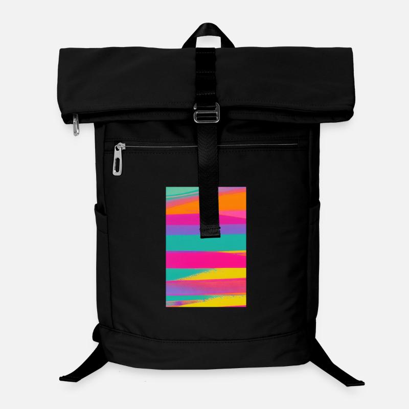 Retro Pattern Colorful Laptop Backpack