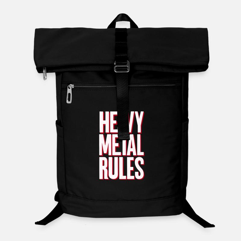 Règles du Heavy Metal - Sac à dos ordinateur - noir
