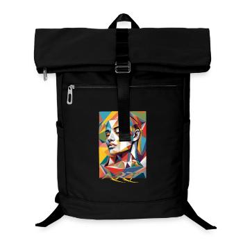 Art du visage moderne - Sac à dos ordinateur - noir - Devant