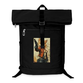 Fuchs Heldin Westernlook - Laptop-Rucksack  - Schwarz - Vorne