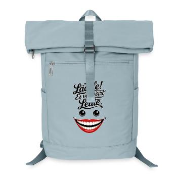 Always smiling - Laptop Backpack - ice blue - Front