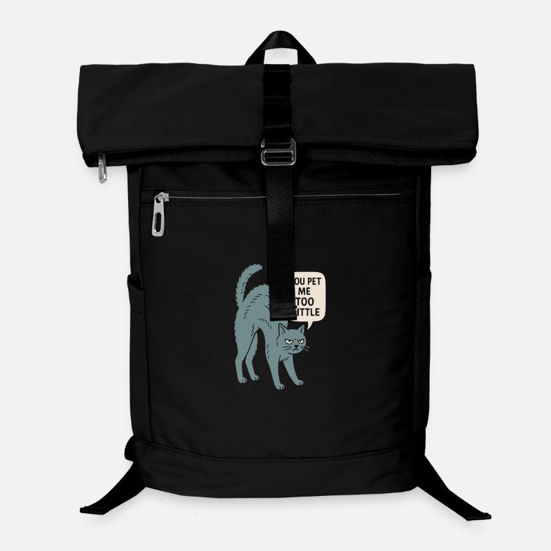 Humorous Cat Sketch with Sassy Quote Laptop Backpack