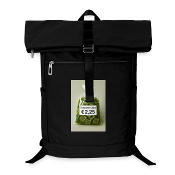 Étiquette de prix des puces informatiques - Sac à dos ordinateur - noir - Devant