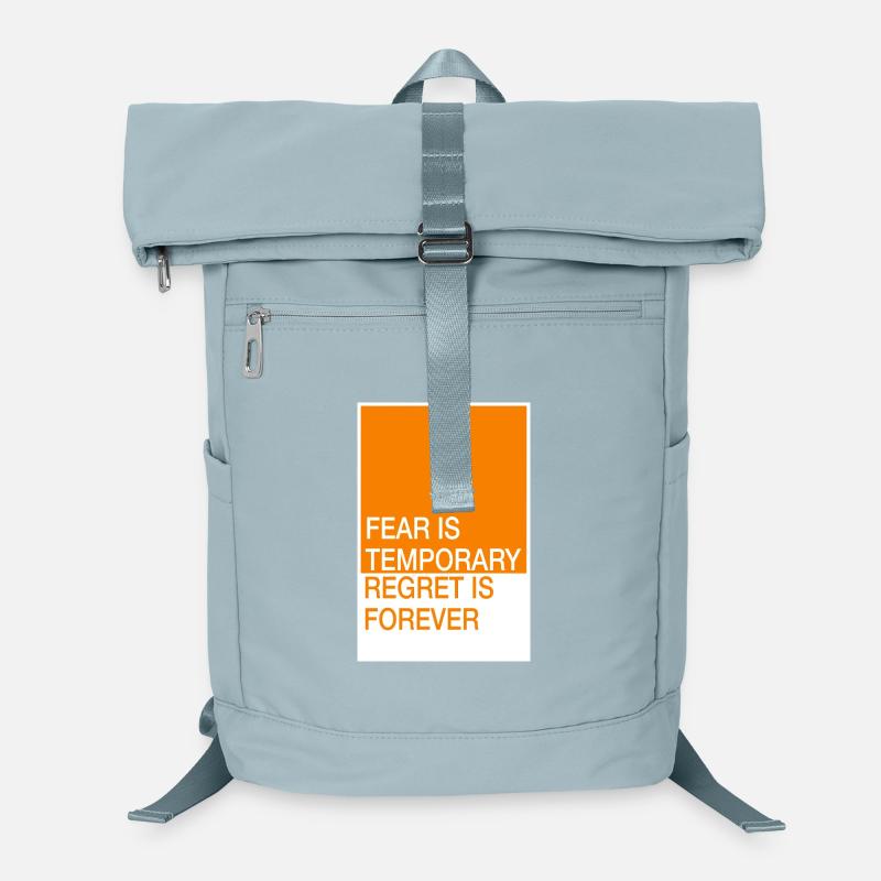 Fear is temporary, remorse remains Laptop Backpack