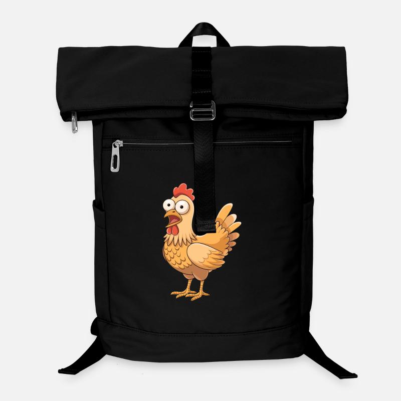 Drôle de poulet dessin animé Ferme Humour Sac à dos ordinateur