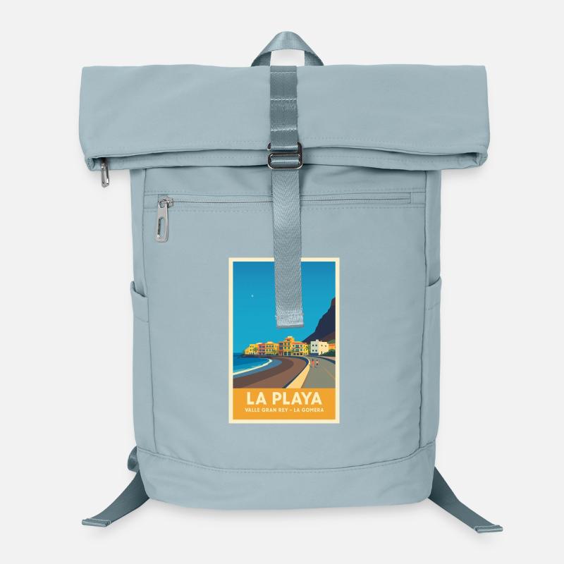 La Playa Poster Valle Gran Rey Laptop Backpack