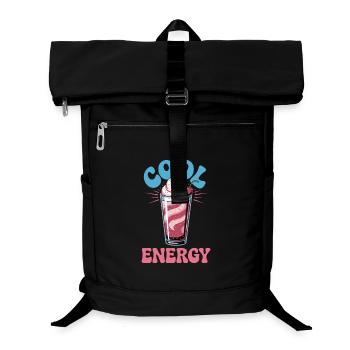  Cool Energy Milkshake Design Mit Kirsche Und - Laptop-Rucksack  - Schwarz - Vorne