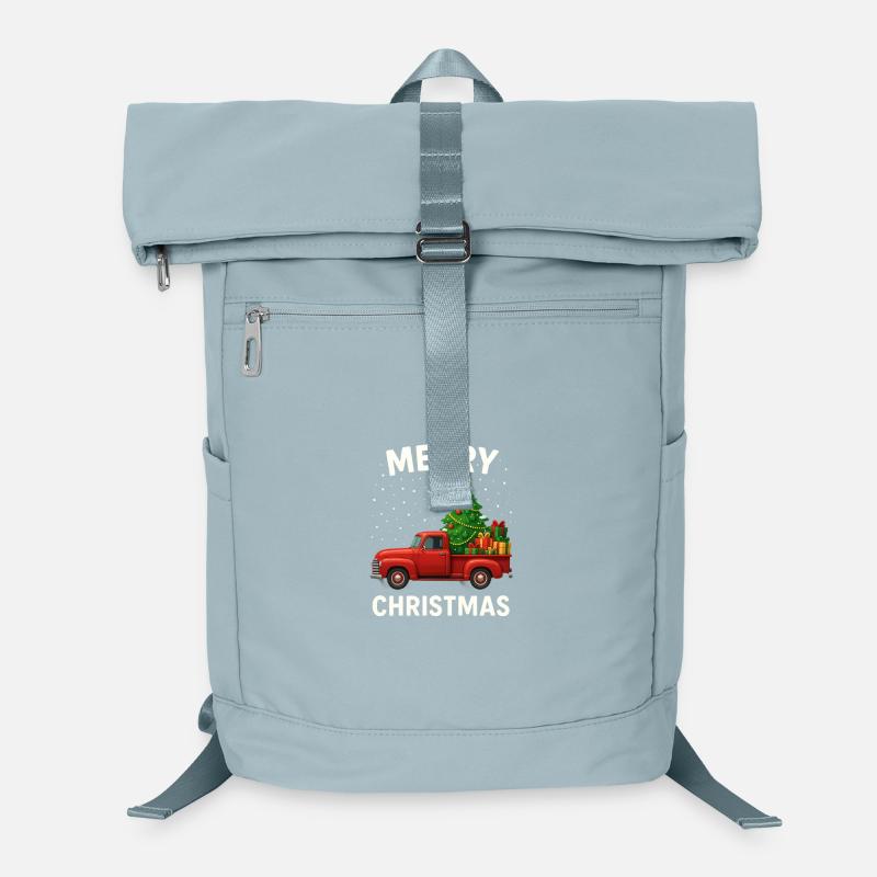 Vintage Trucks Christmas Laptop Backpack